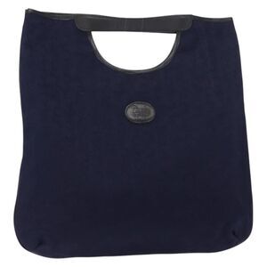 Celine C Sulky Handbag Suede Navy Suede Handbag (Pre-Owned)
